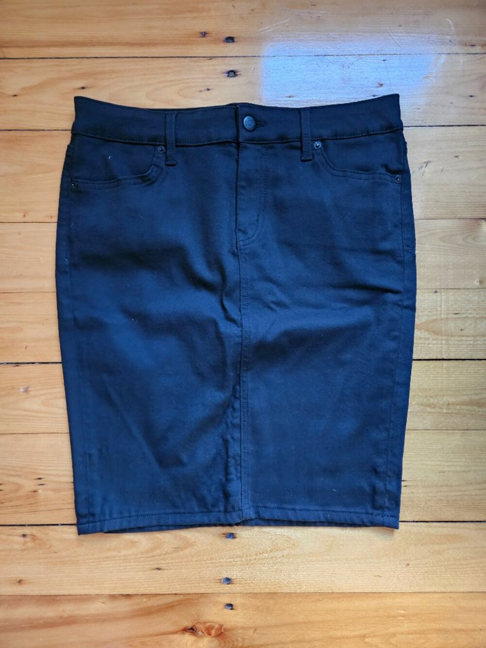 Anthropologie Level 99 Black Pencil Skirt Size 30